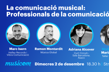Vídeo de la 2a jornada del Musicom 2020 centrat en l’àmbit dels professionals de la comunicació