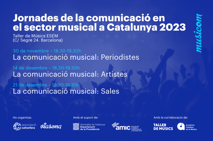 El Musicom 2023 debatrà sobre la comunicació musical en una edició presencial al Taller de Músics ESEM